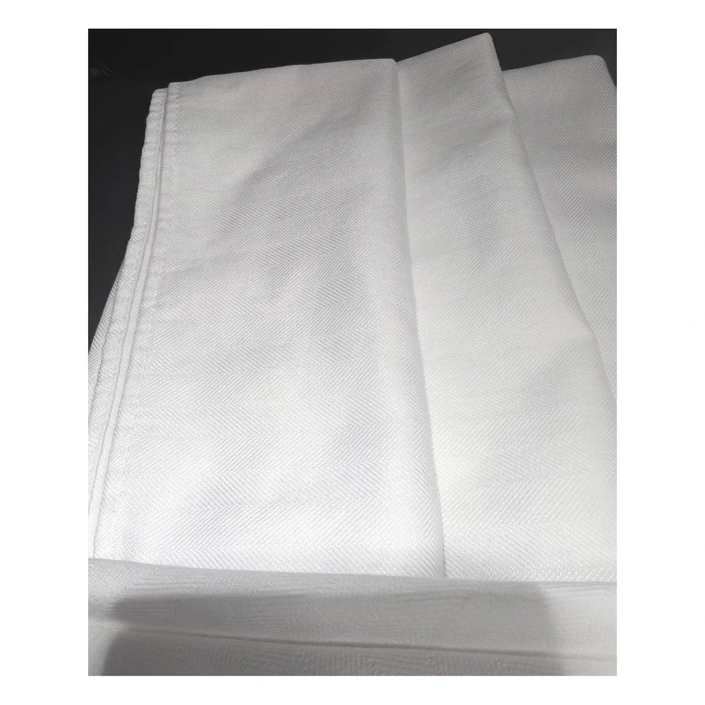 Ralph Lauren Home White Herringbone Cloth Napkins Set of 10 - 19